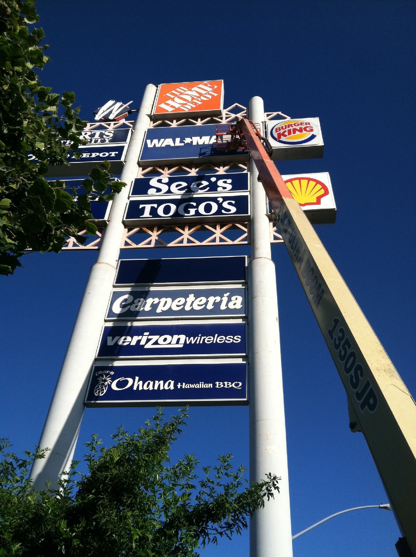 American Sign Installation Storefront
